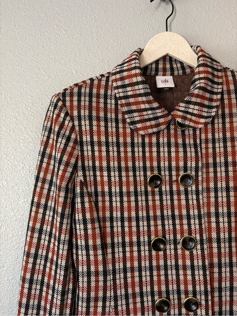 Cabi 4118 Jazzy Plaid Blazer Sweater Jacket Size Small - Picture 3 of 8